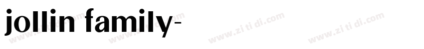 jollin family字体转换 jollin family字体转换